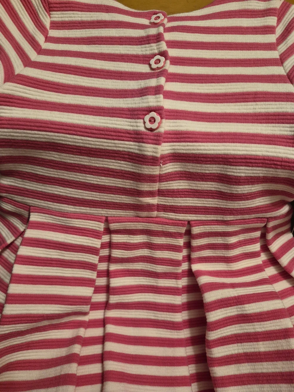 Brand New Ralph Lauren Pink & White Striped Girls' Dress Set - Kids